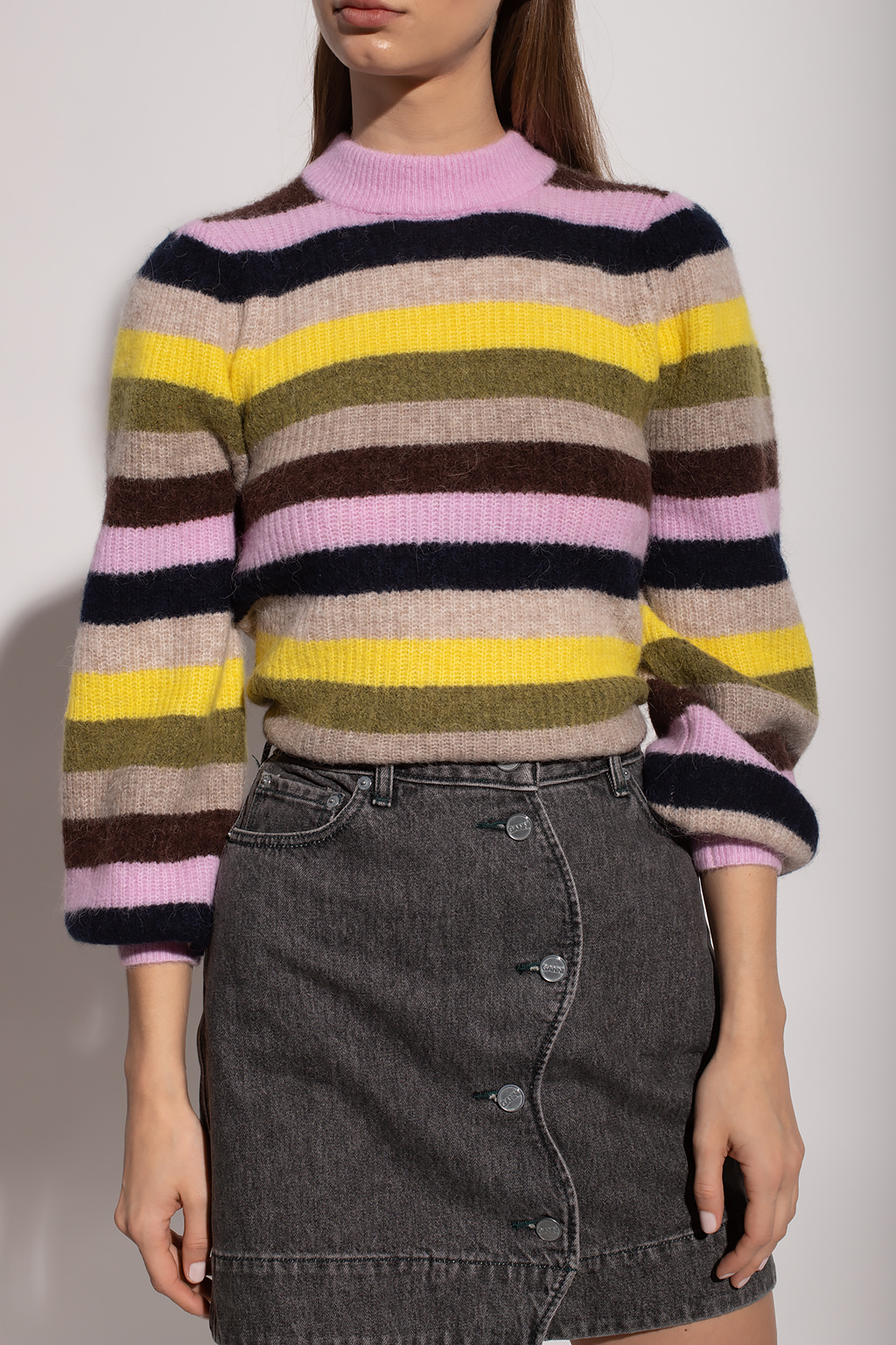 Ganni shop striped sweater